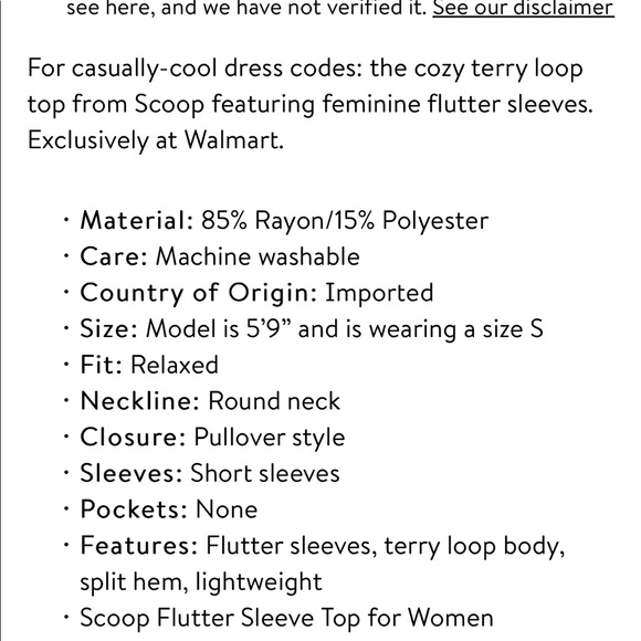 5/ $30 Gray flutter sleeve tee - Picture 11 of 11